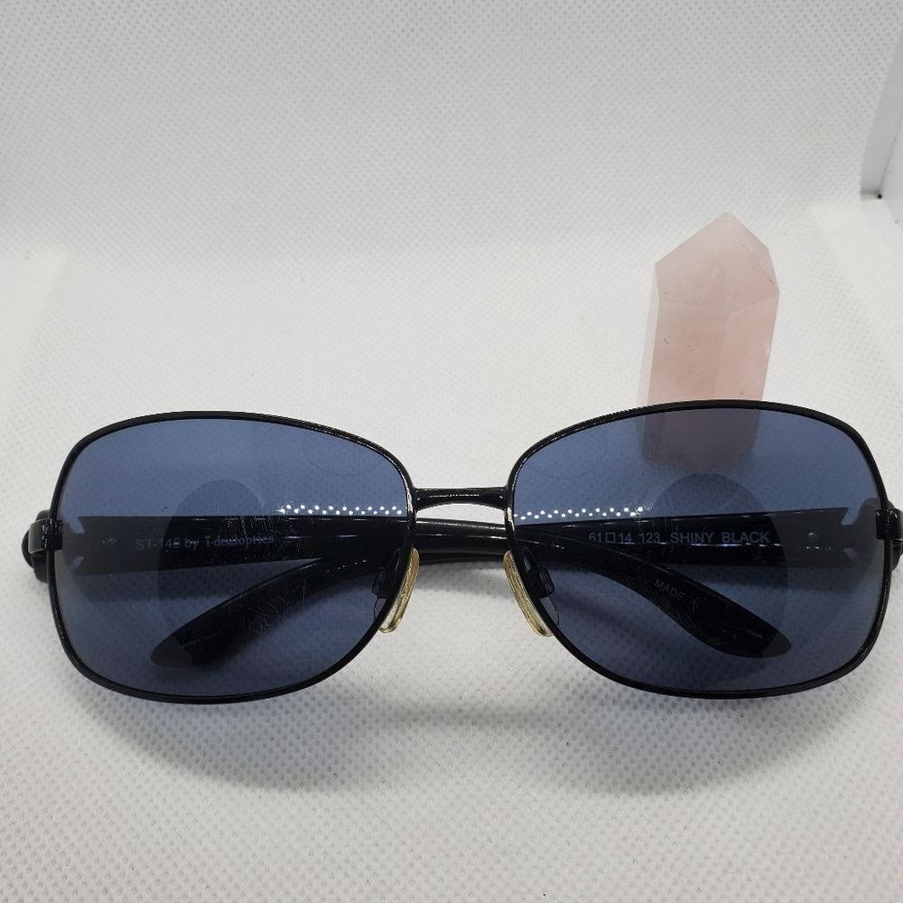 I-dealoptics Shiny Black Sunglasses